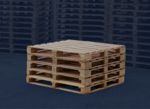 Stack of pallets built by Cratex Industries
